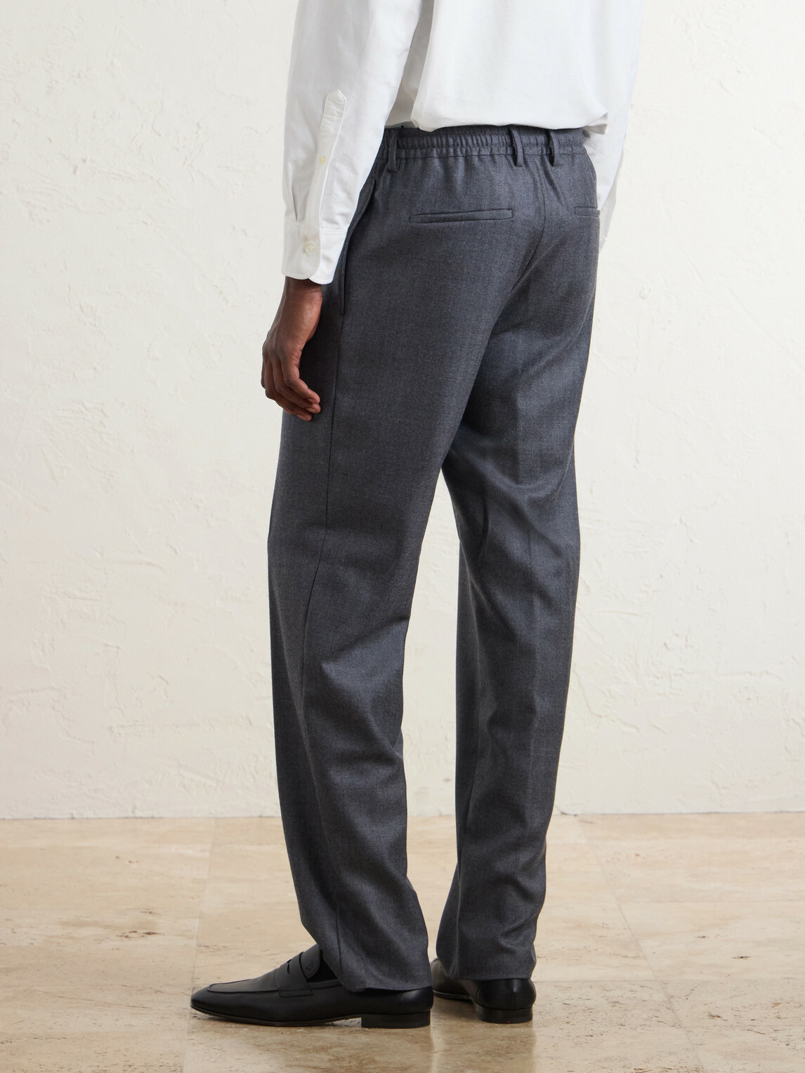 Boglioli - Straight-Leg Herringbone Virgin Wool Suit Trousers - Gray