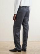 Boglioli - Straight-Leg Herringbone Virgin Wool Suit Trousers - Gray