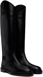 Jil Sander Black Asymmetric Boots