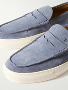 Tod's - Suede Penny Loafers - Blue