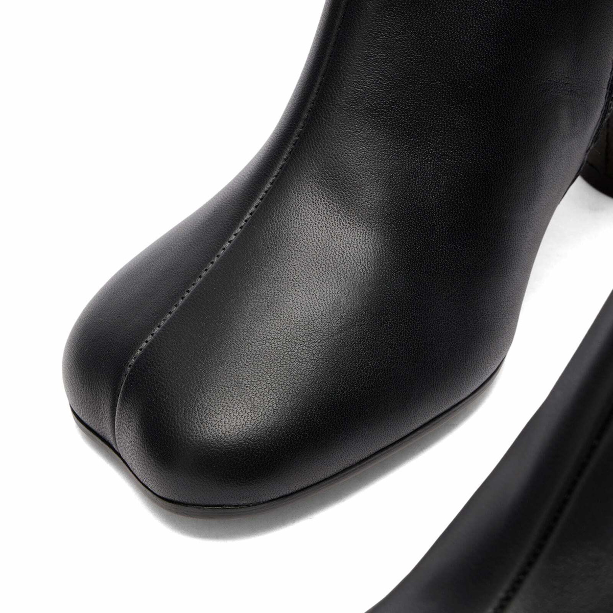 MM6 Maison Margiela Women's Heeled Moulded Toe Ankle Boots in Black