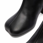 MM6 Maison Margiela Women's Heeled Moulded Toe Ankle Boots in Black