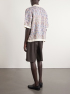 Corridor - Trance Jacquard-Knitted Cotton Shirt - Neutrals