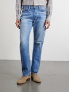 FULLCOUNT - Dartford 1341-1101 Straight-Leg Distressed Selvedge Jeans - Blue