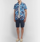 Onia - Tom Slim-Fit Linen Drawstring Cargo Shorts - Men - Navy