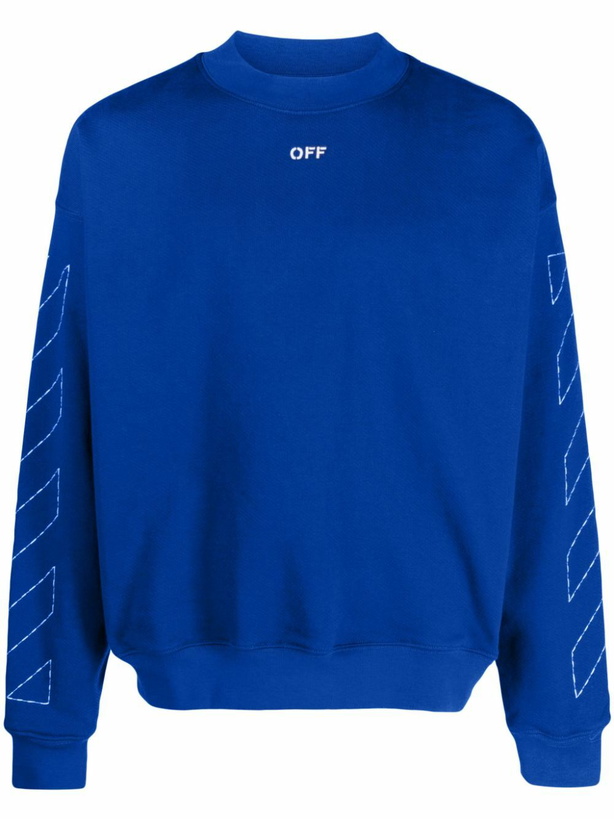 Photo: OFF-WHITE - Logo Cotton Sweatshirt