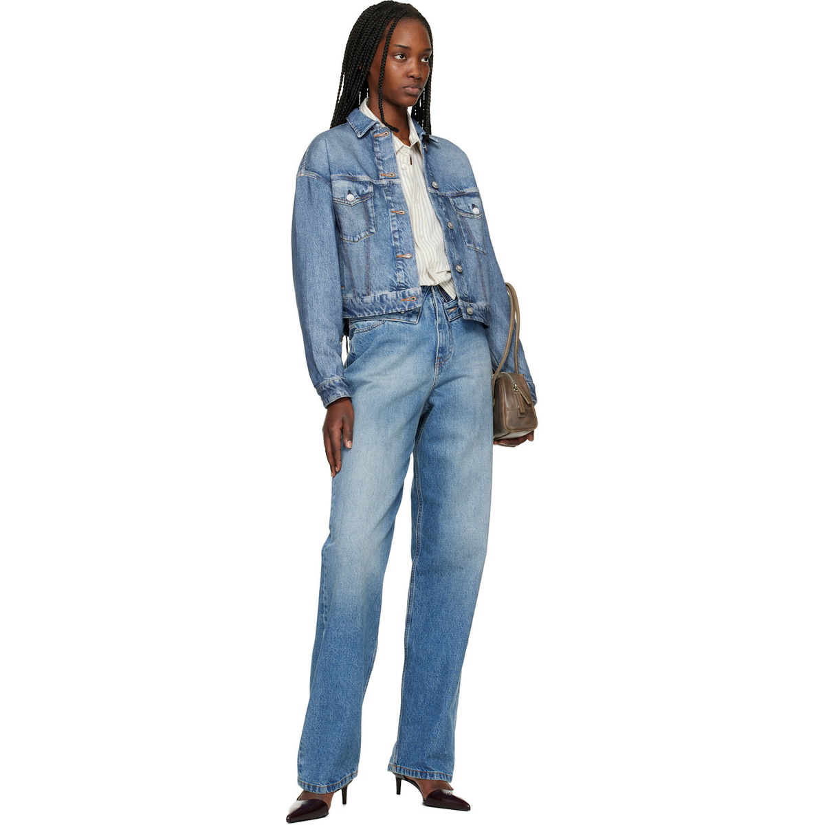 rag & bone Blue Miramar Trucker Jacket
