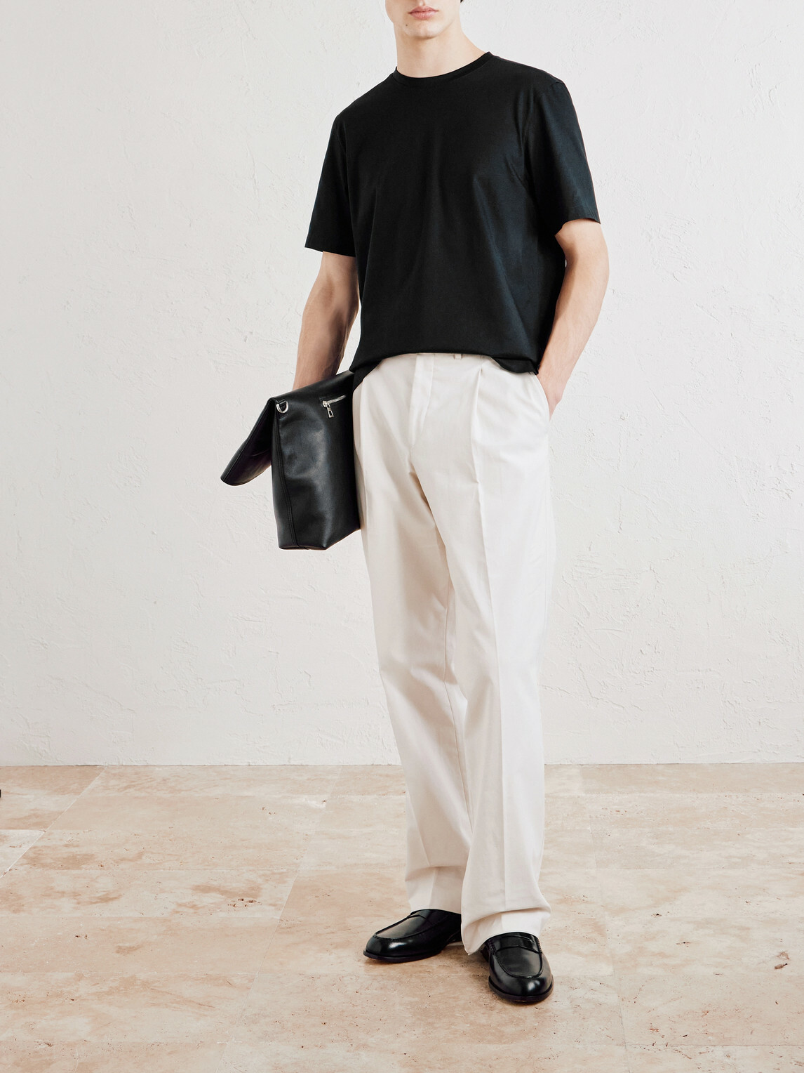 Zegna - Cotton-Jersey T-Shirt - Black