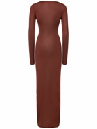 NILI LOTAN - Caper Knitted Silk Long Sleeve Dress