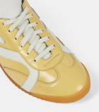 Proenza Schouler Track suede-trimmed leather sneakers
