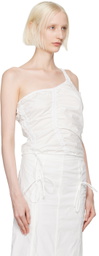 Deiji Studios White Scrunchie Top