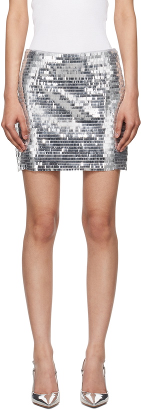 Photo: SIMONMILLER Silver Dizzy Miniskirt