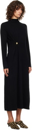 Loulou de Saison Black Lucero Long Metal Ornament Maxi Dress