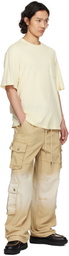 Feng Chen Wang Beige Deconstructed T-shirt