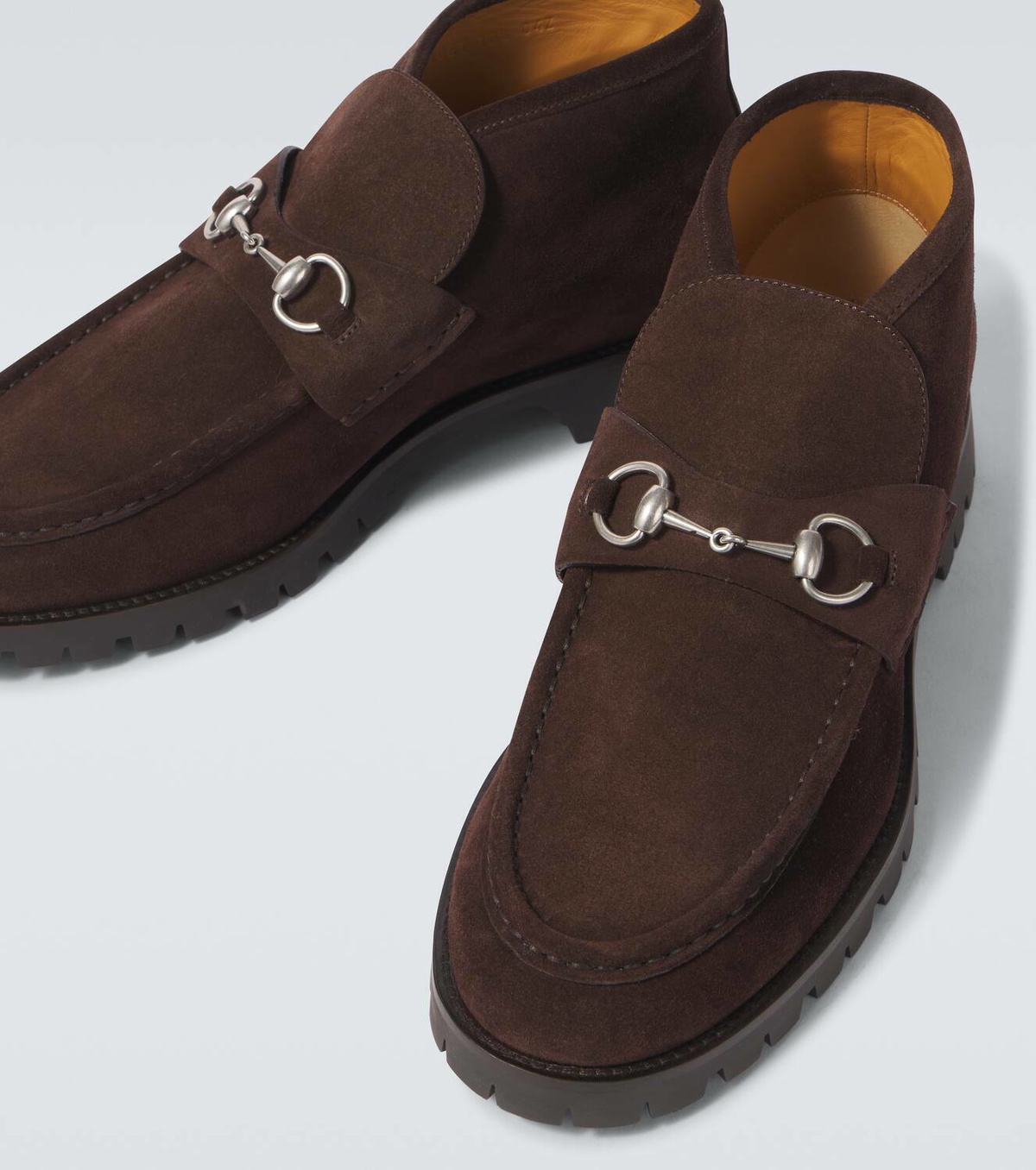Gucci Horsebit suede desert boots