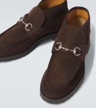 Gucci Horsebit suede desert boots