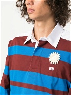 WALES BONNER - Striped Cotton Polo Shirt