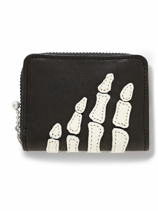 Photo: KAPITAL - Thumbs-Up Mini Appliquéd Leather Zip-Around Wallet