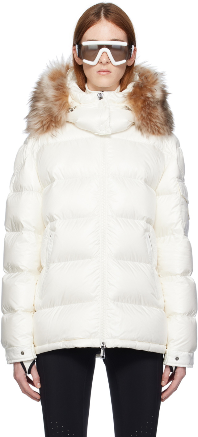 Moncler White Mairefur Down Jacket Moncler