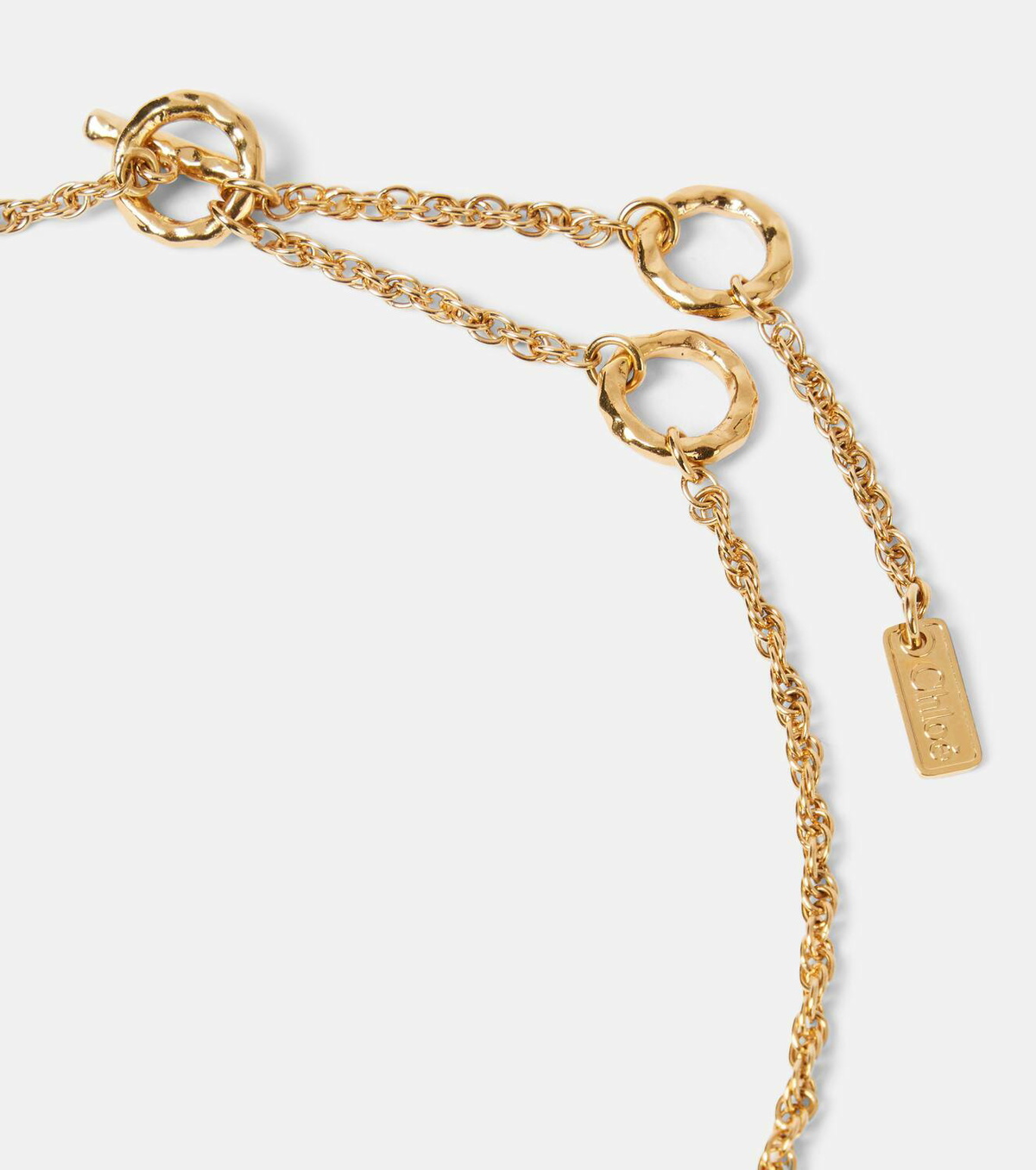 【送料&関税込】chloAC Pompoms Necklace Chloé The Chloé Pompoms Necklace in Vintage gold | Chloé SA