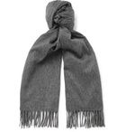 Loro Piana - Fringed Cashmere Scarf - Gray