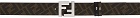 Fendi Reversible Brown & Black 'Forever Fendi' Belt
