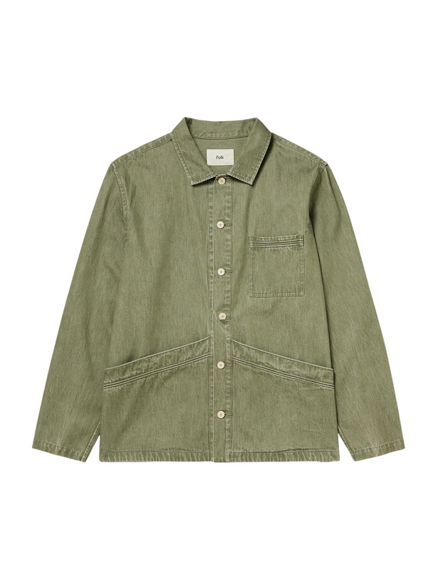 Photo: Folk - Meyer Cotton Overshirt - Green