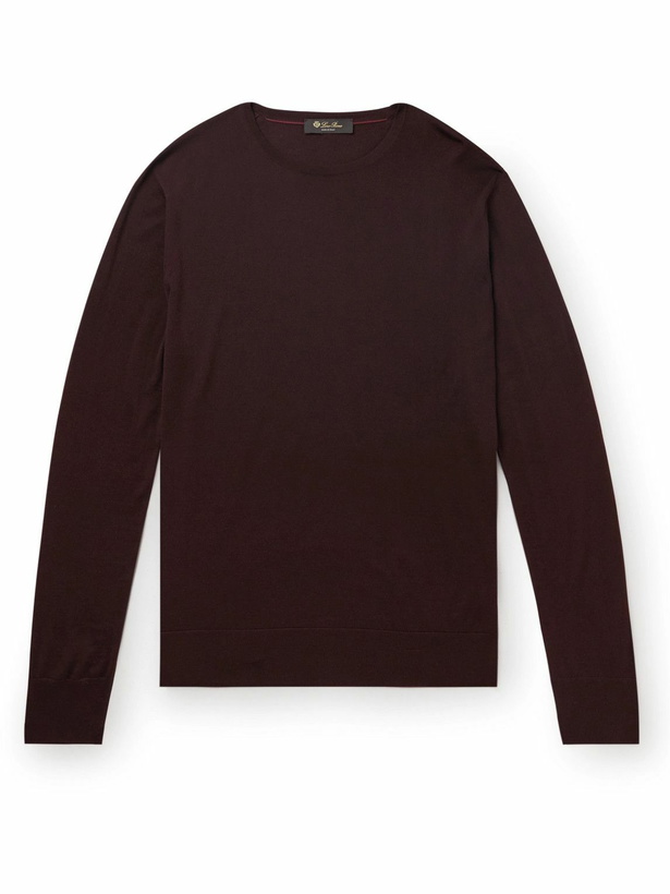 Photo: Loro Piana - Virgin Wool Sweater - Burgundy