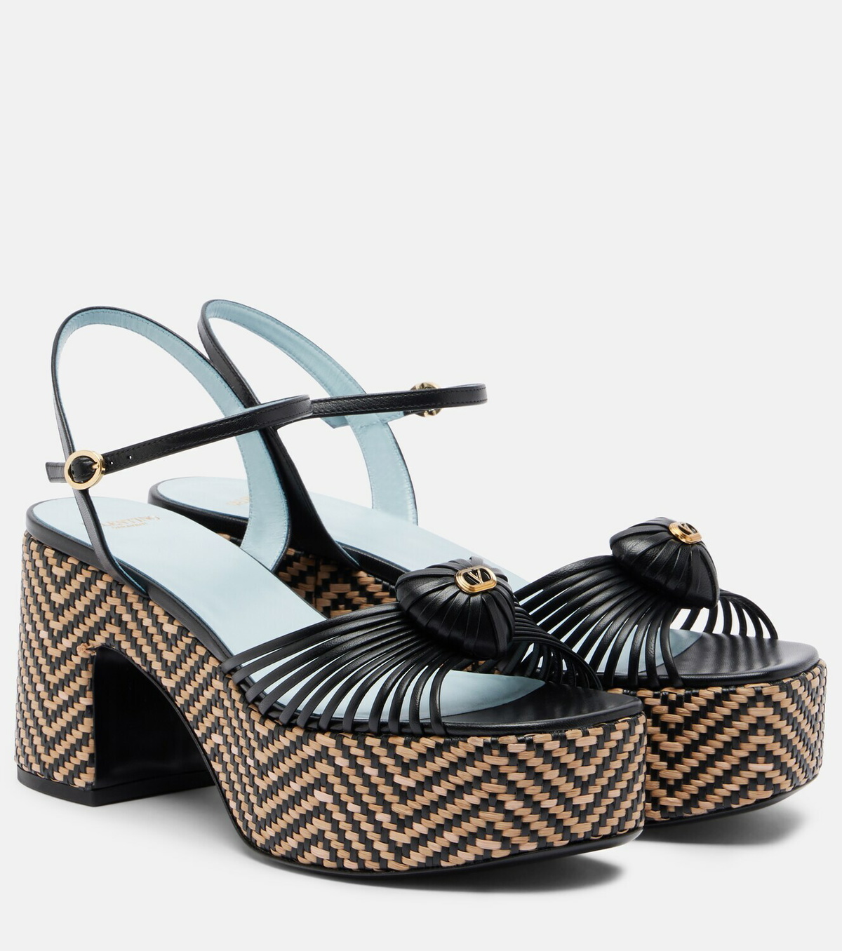 Valentino Garavani Cœur Royal leather platform sandals