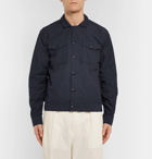 Albam - Cotton-Seersucker Blouson Jacket - Men - Navy