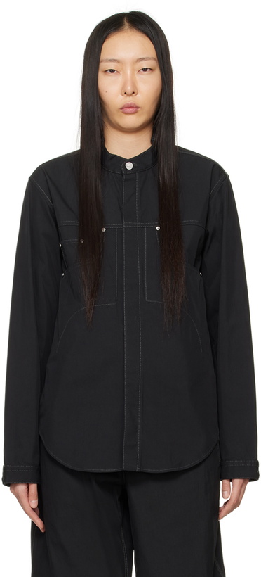 Photo: Dion Lee Black Rivet Denim Jacket