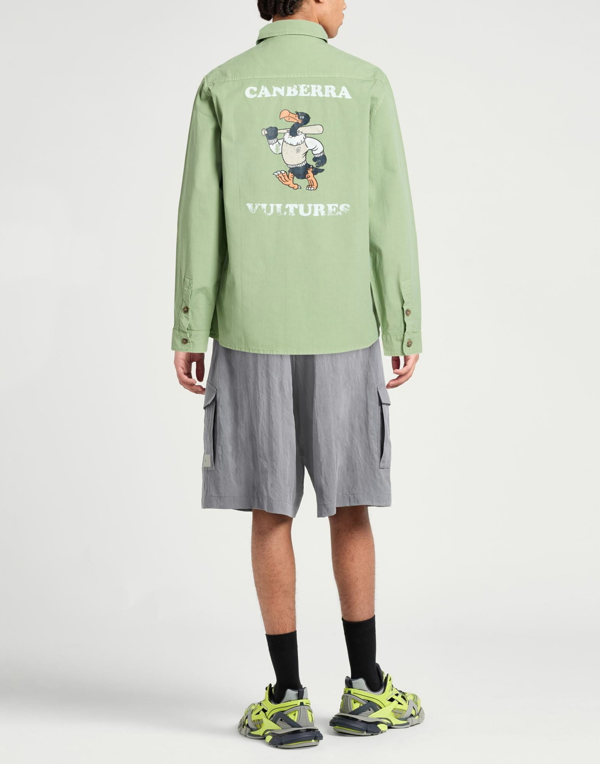 Shoe Mens Shirt in Sage green