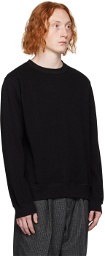 SOPHNET. Black Crewneck Sweatshirt