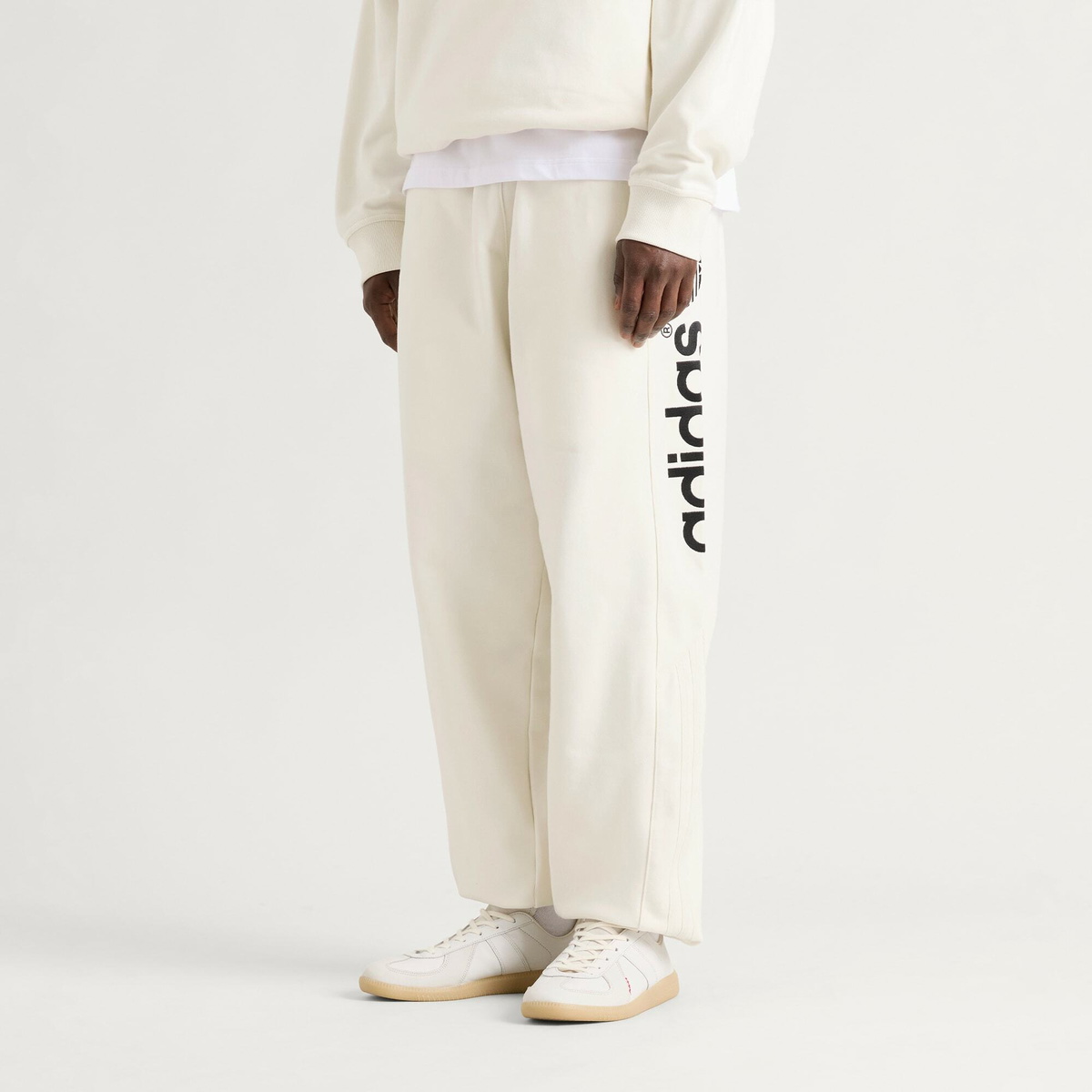 Adidas Men's Block Sweatpant in Off White