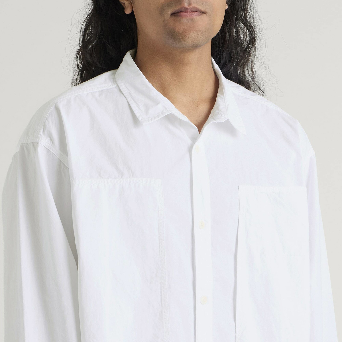 YMC Men's Trapper Shirt in White