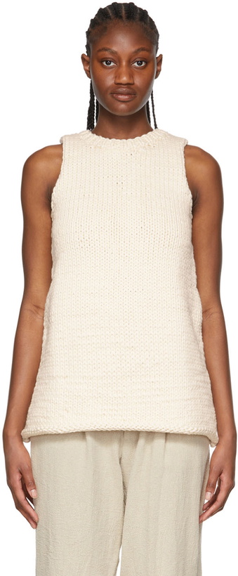 Photo: Puppets and Puppets White Organic Cotton Sweater
