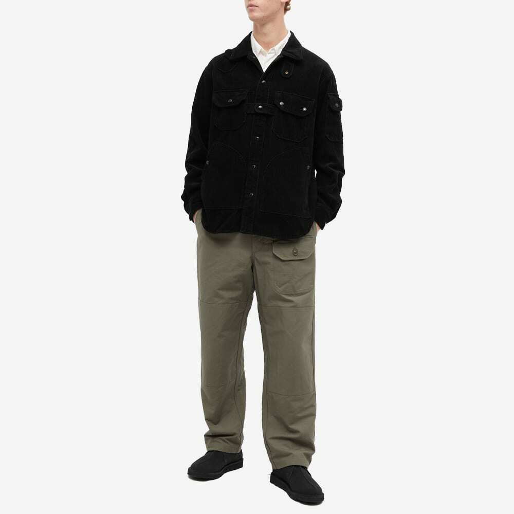 Engineered Garments Men's Cord Explorer Shirt Jacket in Black