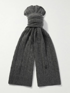 Polo Ralph Lauren - Logo-Embroidered Cable-Knit Cashmere Scarf and Beanie Set