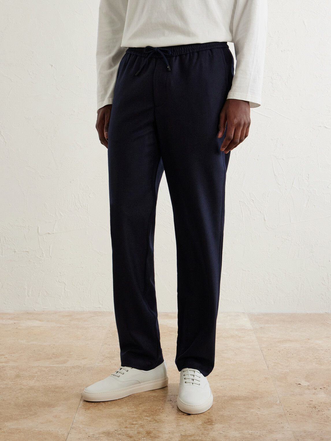 SEASE - Mindset Straight-Leg Stretch Virgin Wool-Flannel Trousers - Blue