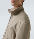 McQueen Logo cotton gabardine jacket