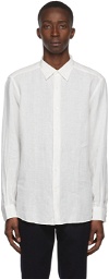 Ermenegildo Zegna White Linen Shirt