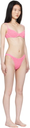Bond-Eye Pink Gracie Balconette & Scene Brief Bikini