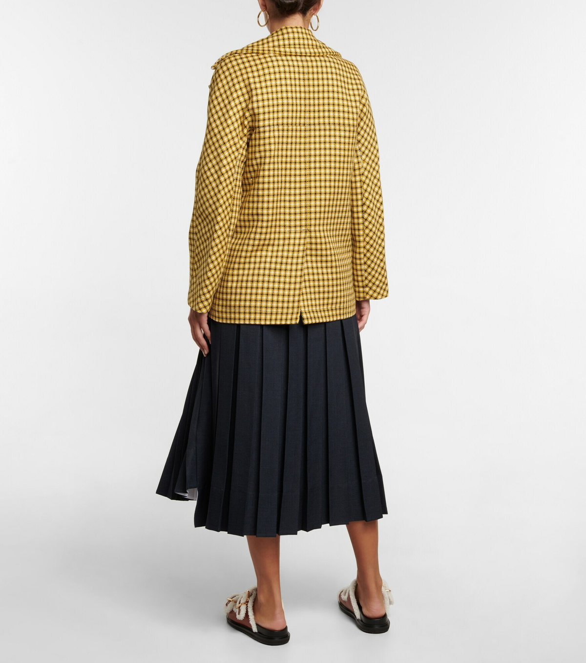 Plan C - Houndstooth wool blazer