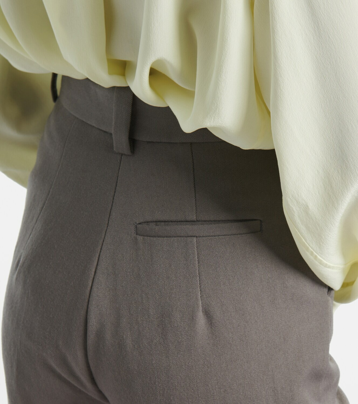 Calvin Klein Collection Lucia high-rise wool slim pants