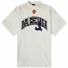Balenciaga Men's Skater Logo T-Shirt in Dirty White