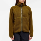 Snow Peak Women's Thermal Boa Fleece Jacket in Olive