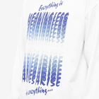 Aries Men's Long Sleeve Everything Is Meaningless T-Shirt in White