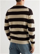 MAN 1924 - Striped Wool Sweater - Neutrals