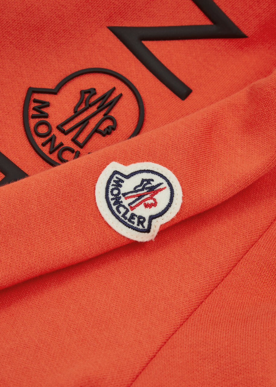 Moncler Logo Cotton Sweatshirt Orange Moncler