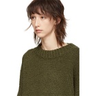 Bottega Veneta Green Alpaca Wool Crewneck Sweater
